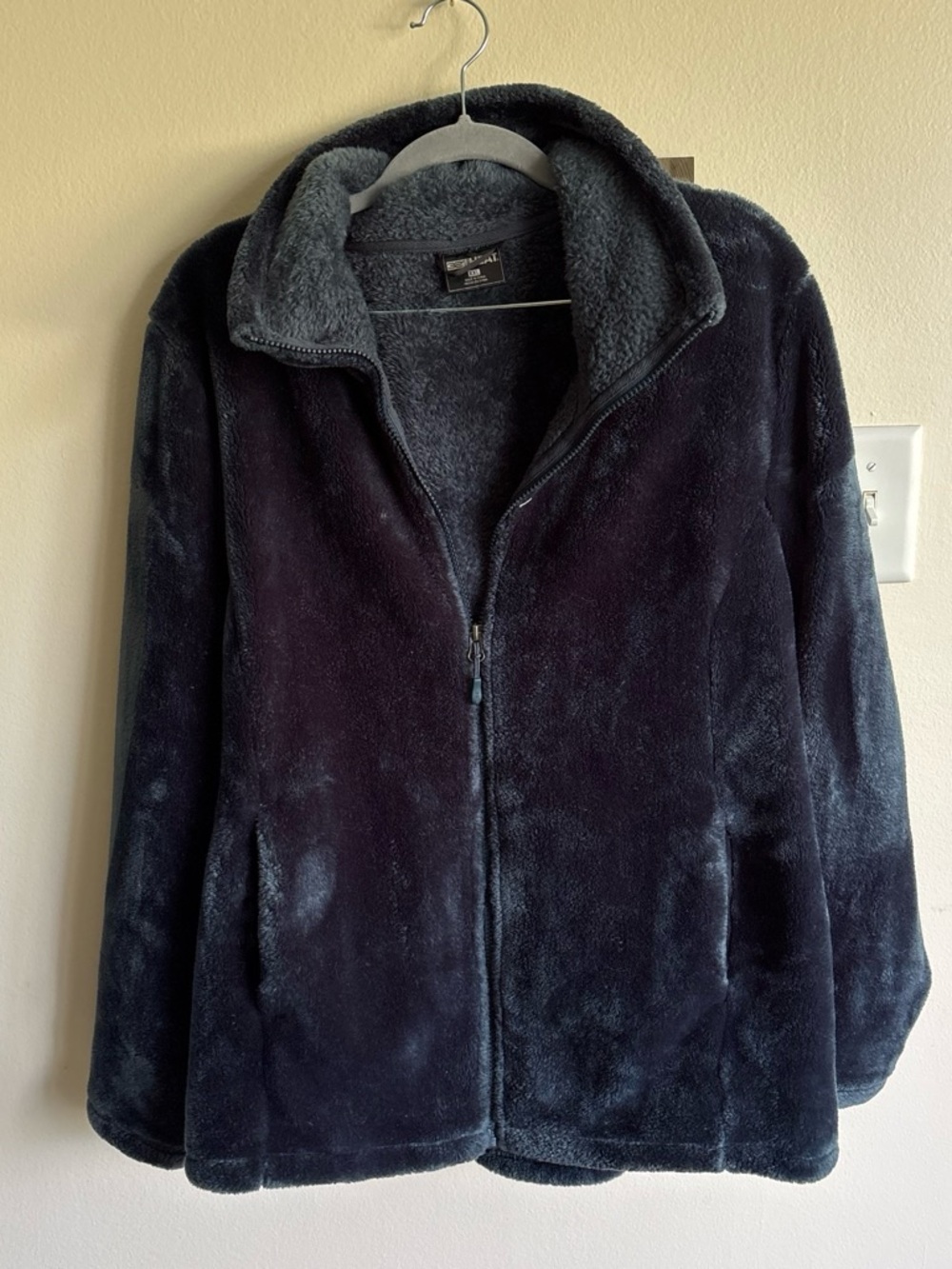 32 Degrees Plush Full-Zip Jacket - Black